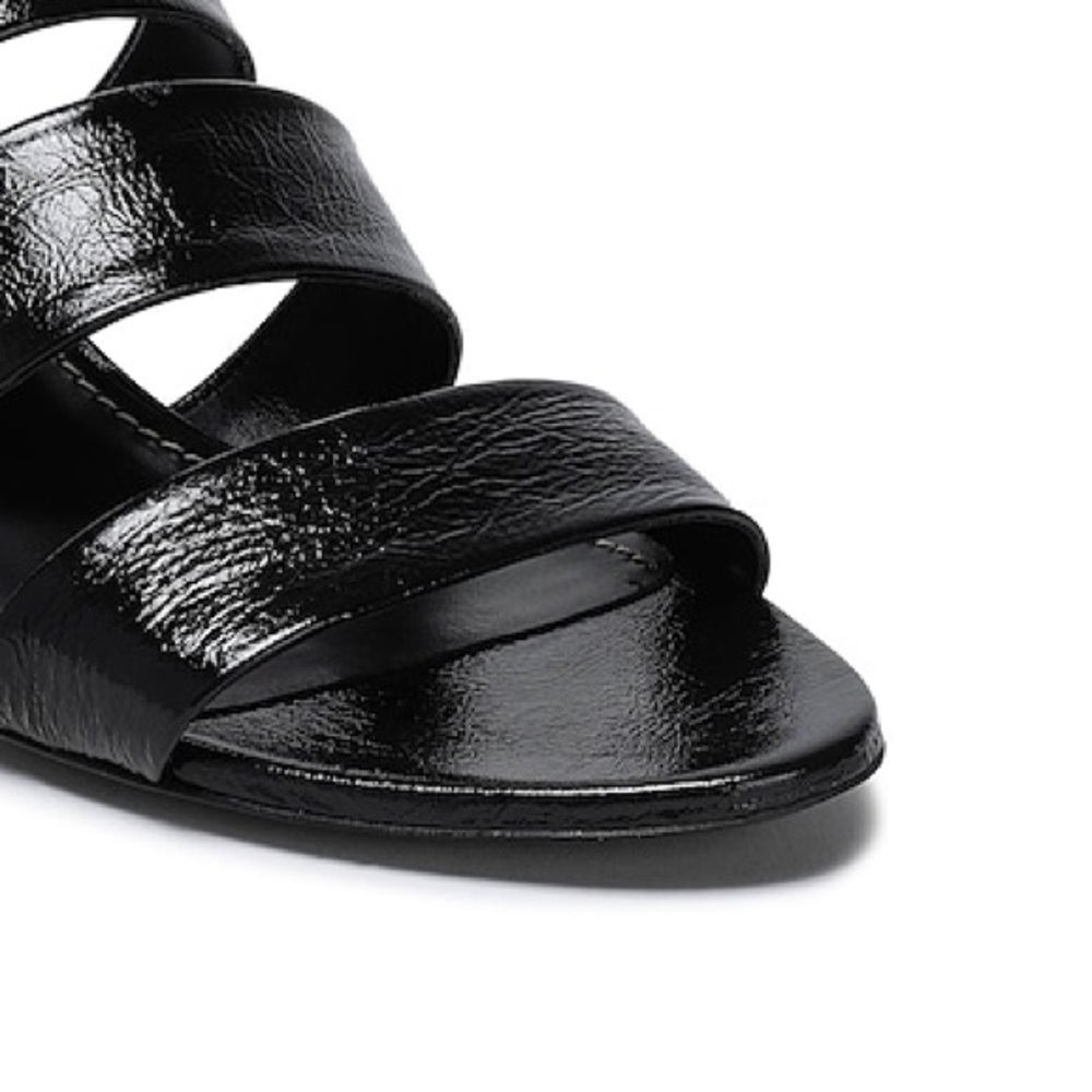 Proenza Schouler Women’s Black Sandals with Block Silver Heel Size 40 - Picture 4 of 11